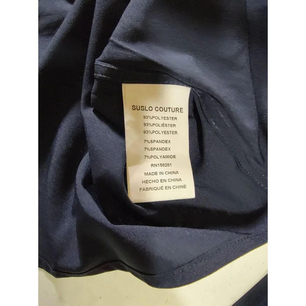 Men's Ted Baker Navy Blue Long Sleeve Button Shirt - Medium 15-15.5 - Picture 7 of 8